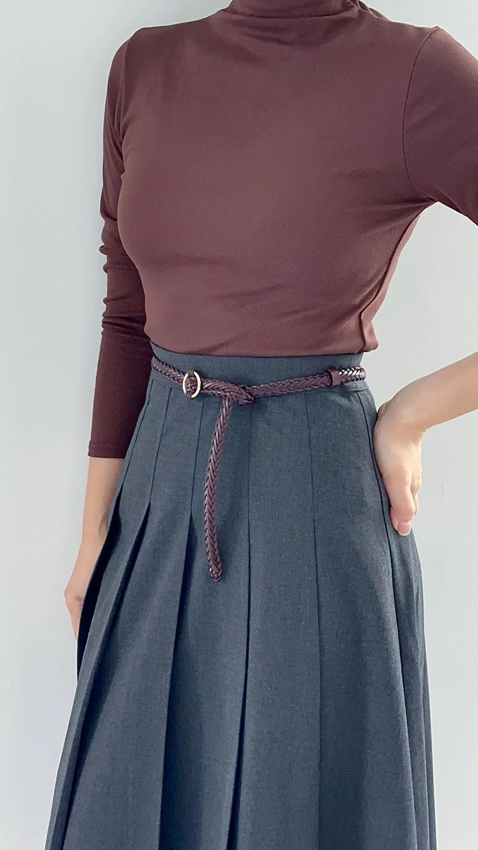 70s Woven Leather Belt