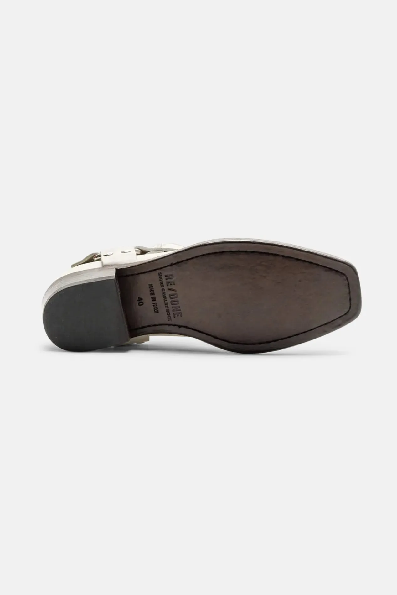Cavalry Boot Ivory Leather