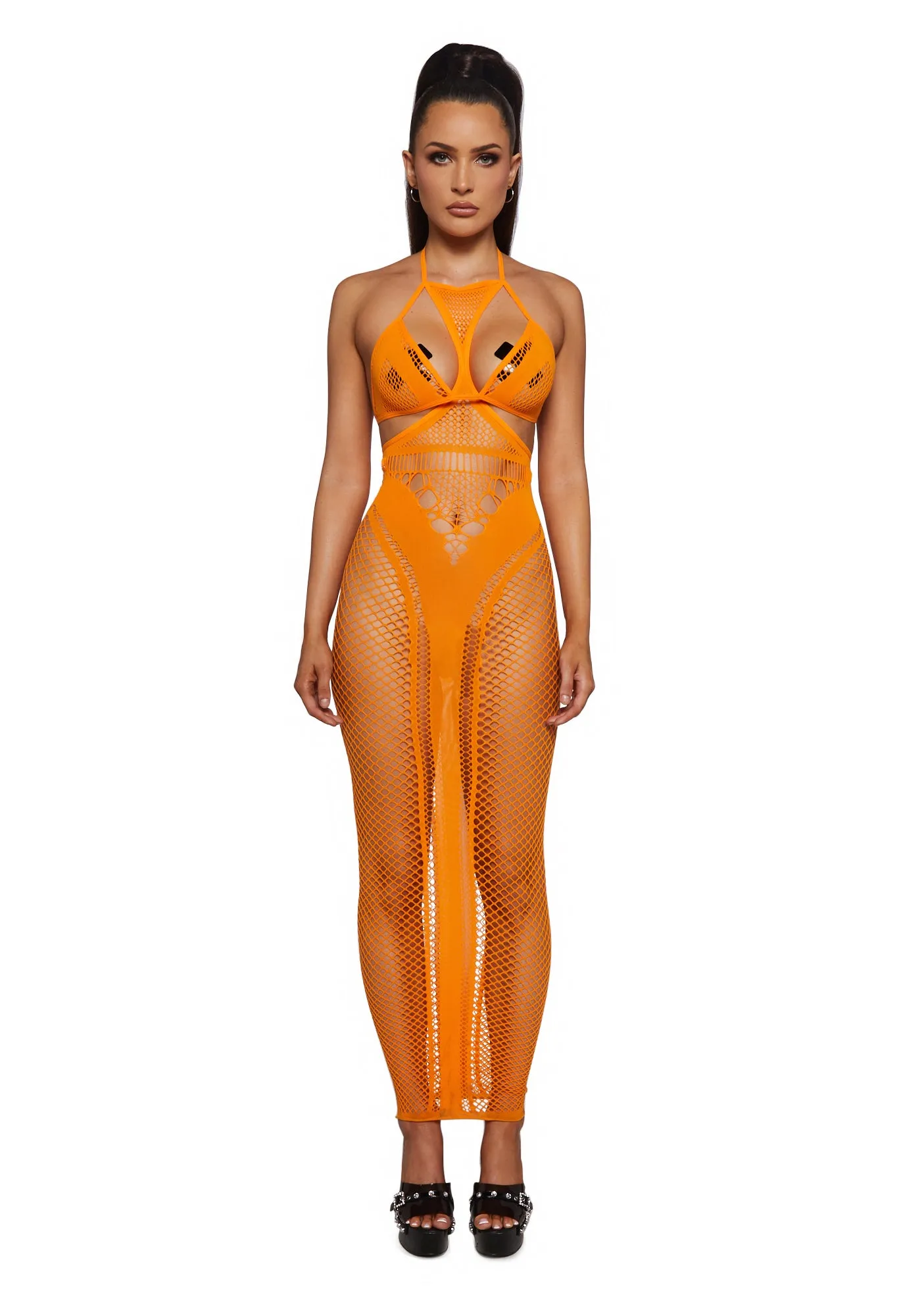 Citrus Romance Slip Gown-