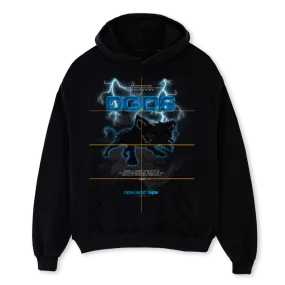 DEMIGOD HOODIE Black Oversized Hoodie.