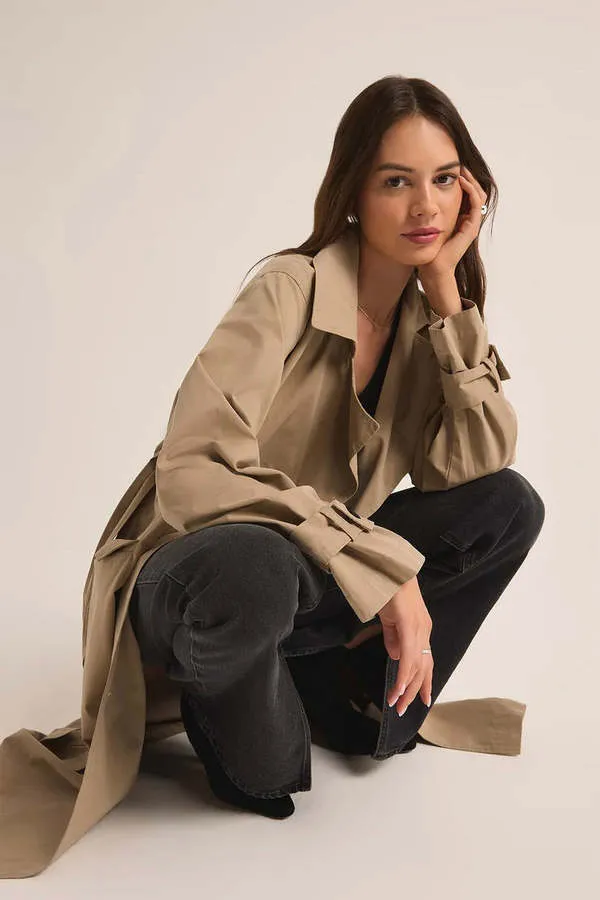 Dorian Trench Coat - Driftwood