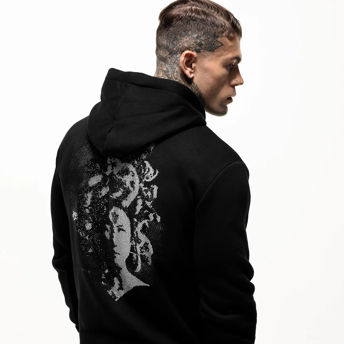 Embellished Medusa Hoodie