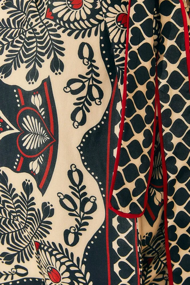     FARM RIO     Kimono Passion Scarf 312650 Passion-Scarf-Black