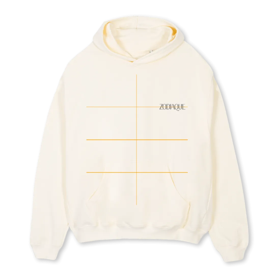 HOODIE Cream Oversized Hoodie.