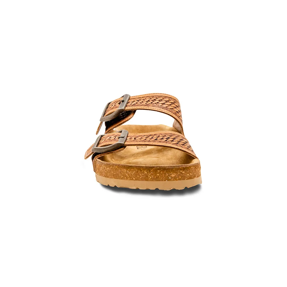 Hulchul Western Hand-Tooled Sandals