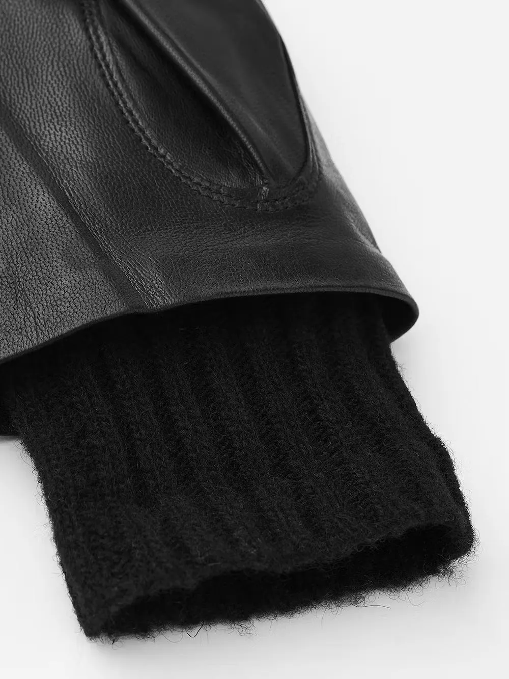 Megan Leather Gloves (Black)