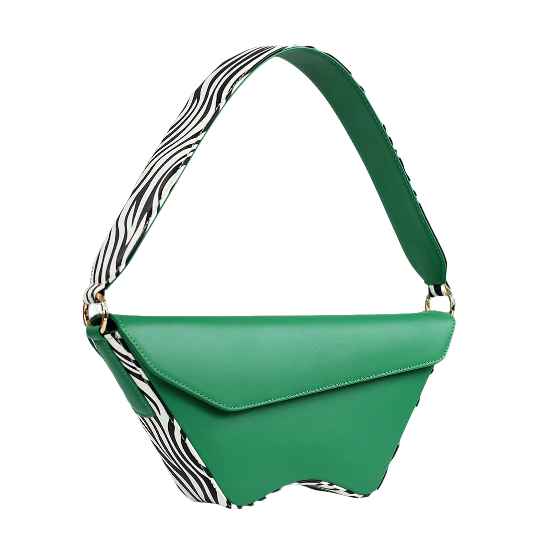 Nadira - Green x Zebra - Shoulder Bag