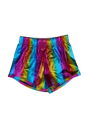 Rainbow Metallic Shorts