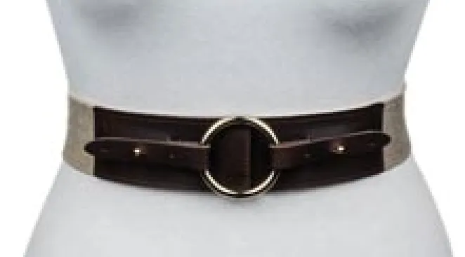 Tan Woven Corded Belt