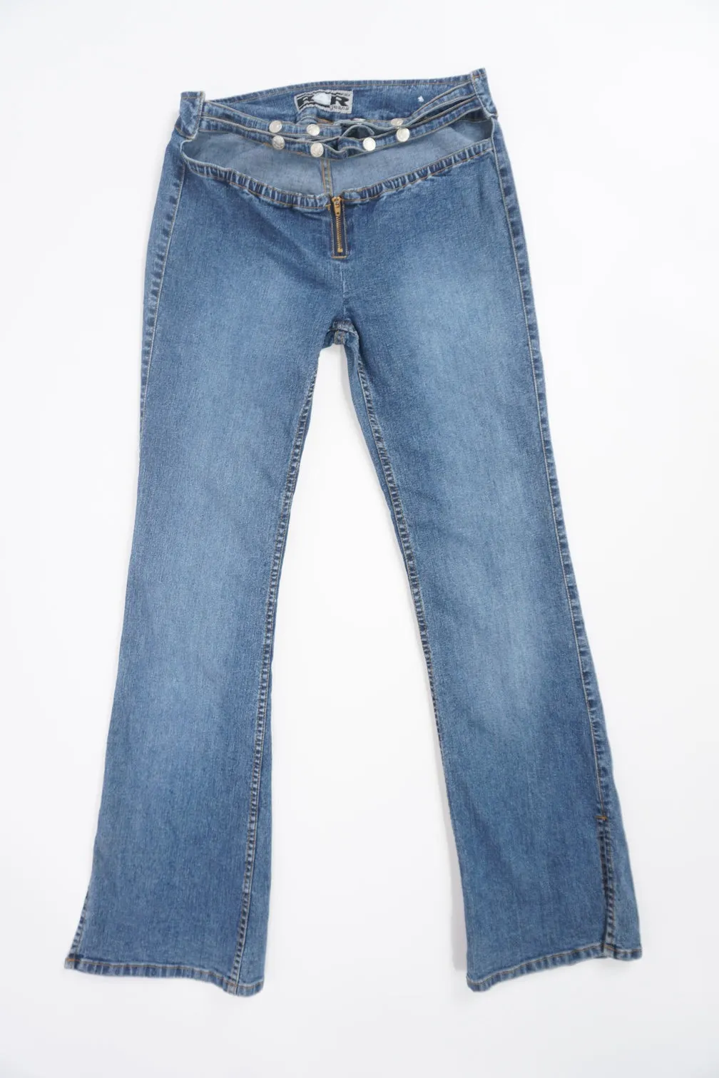 Y2K Flared Rave Jeans